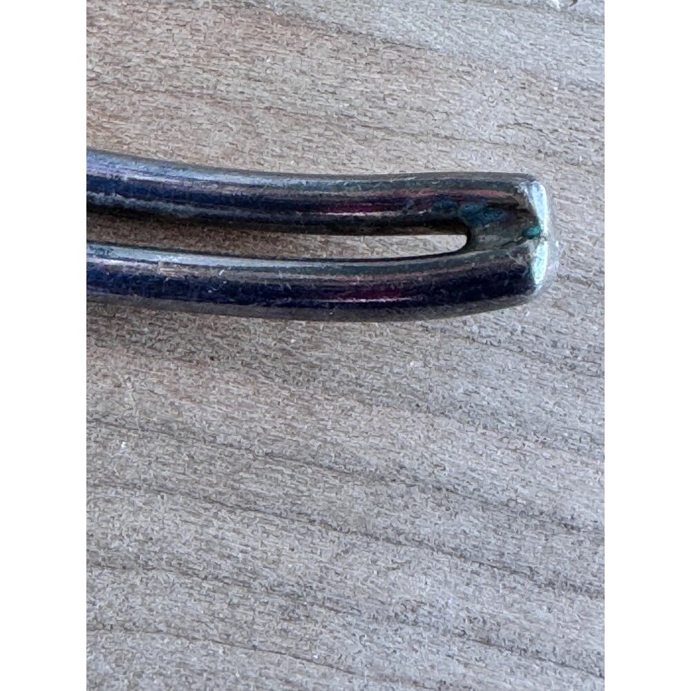 Sterling Silver Cuff Bracelet With Lapis Lazuli Stone & Beaded Detailing - Picture 6 of 7